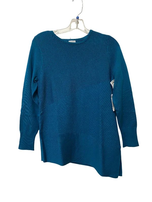 Sweater By Chicos In Blue, Size: 0