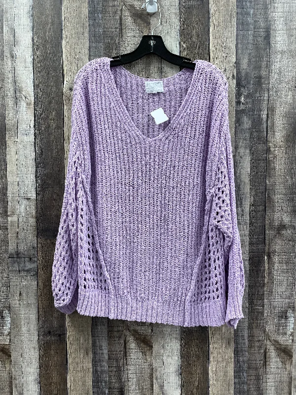 Sweater By Absolutely In Purple, Size: L