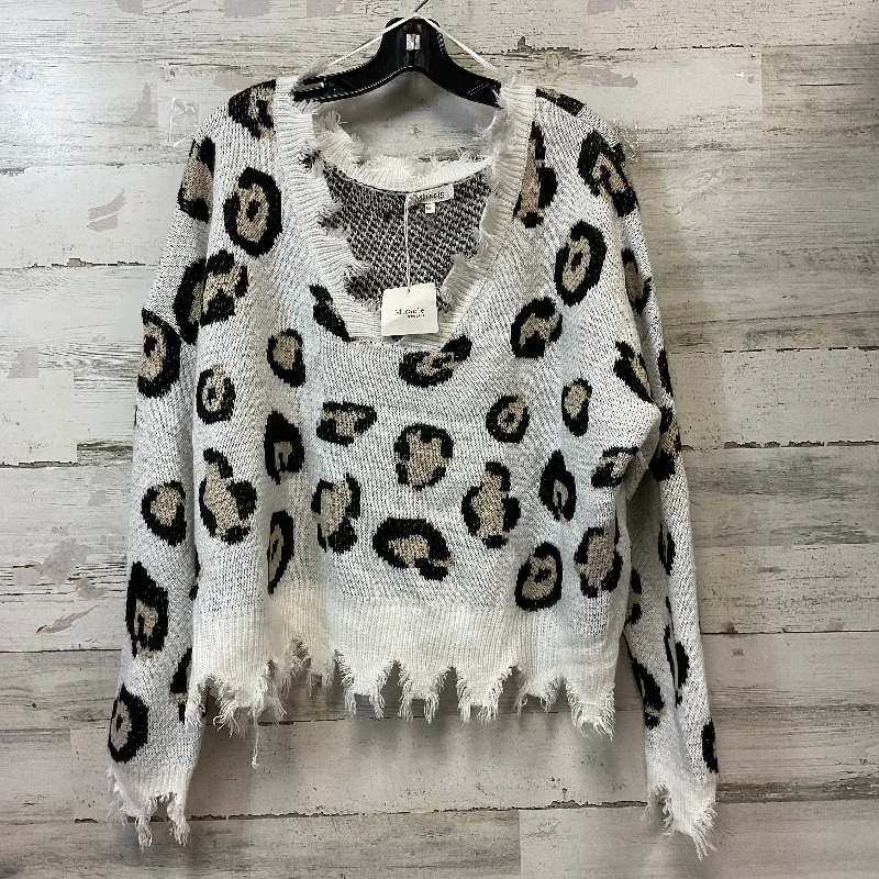 Sweater By Miracle In Animal Print, Size: M