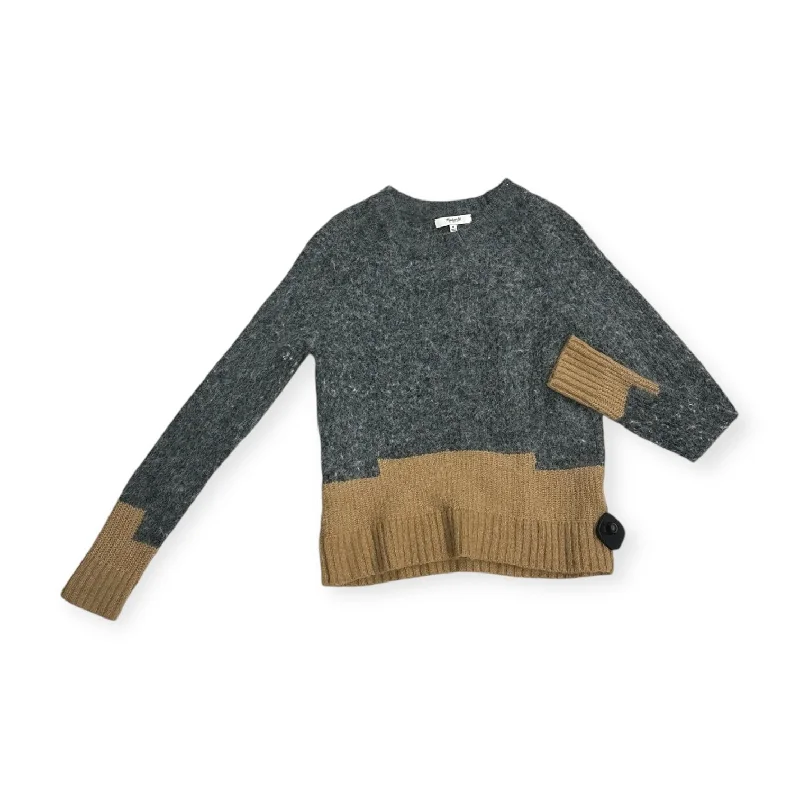 Sweater By Madewell In Grey & Tan, Size: M