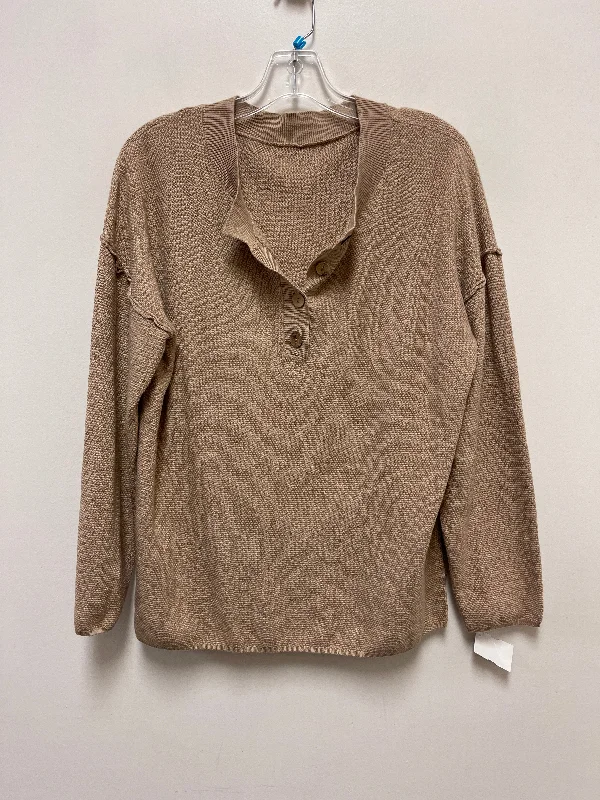 Sweater By Clothes Mentor In Cream, Size: L