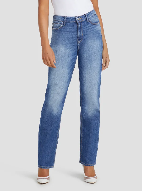 Eco High-Rise 1981 Straight Denim Jeans In Focus Wash