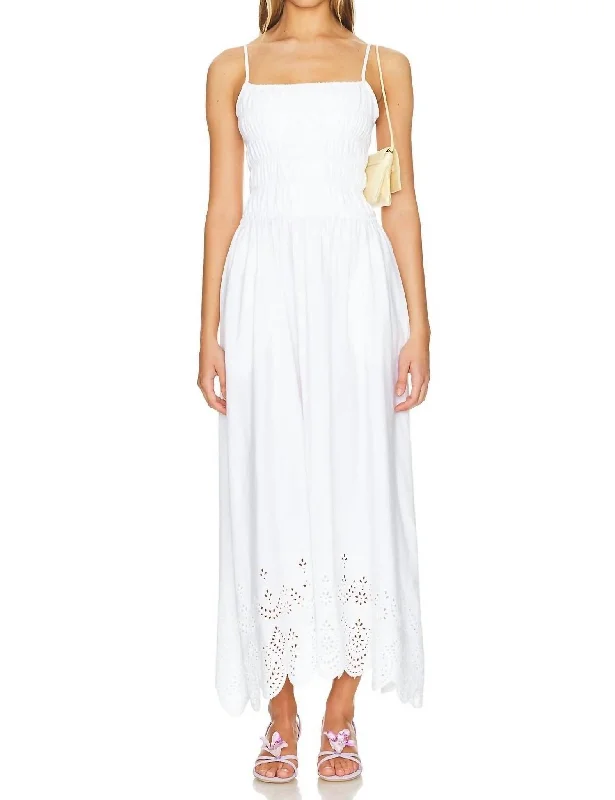 Delta Midi Dress In White