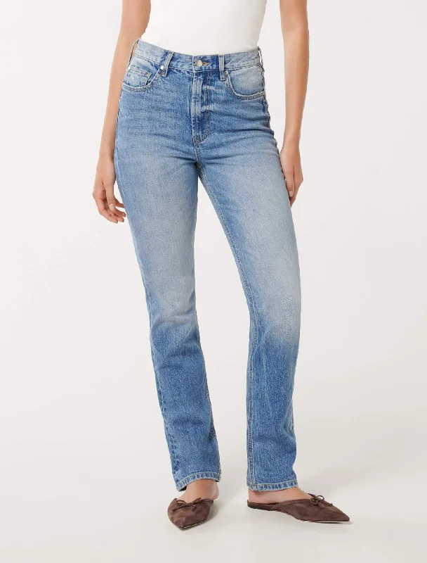 Rebecca High Rise Straight Jeans