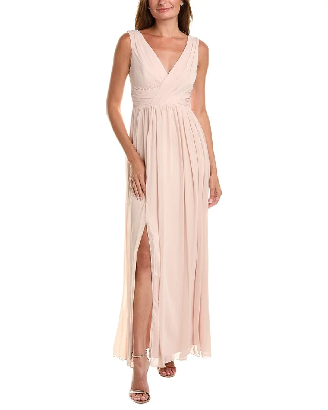 Dessy Collection Draped Maxi Dress