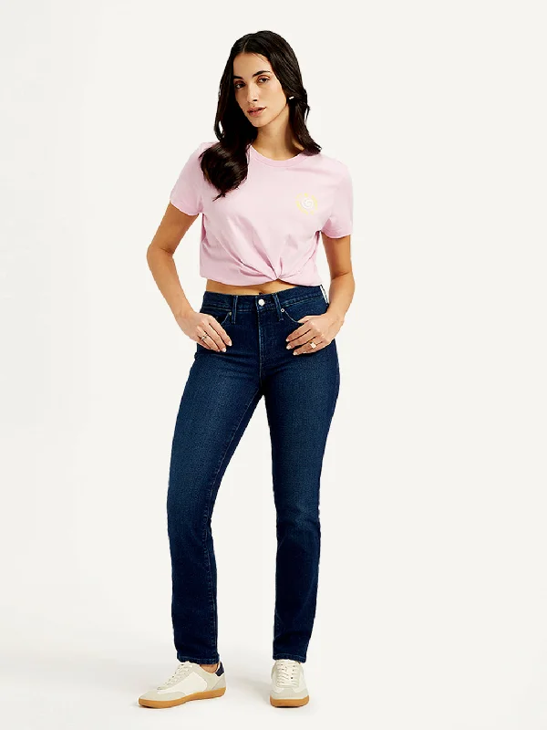 Women's Mid Rise 312 Slim Fit Navy Jeans