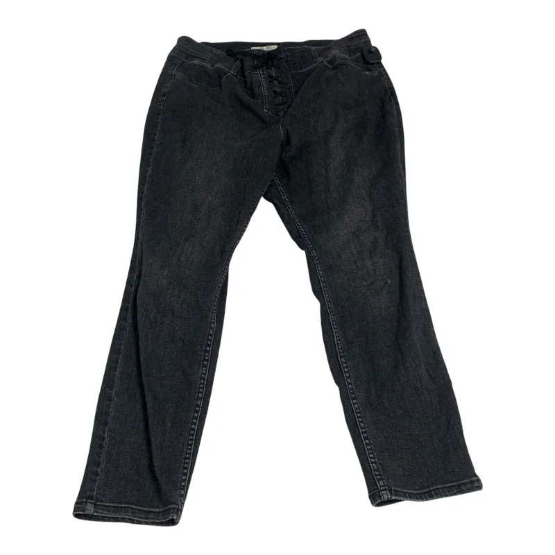 Jeans Straight By We The Free In Black Denim, Size: 20