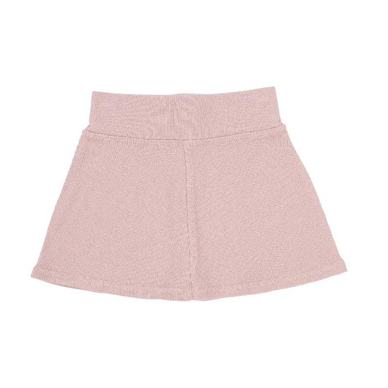 Lil Legs Ribbed Skirt - Petal Pink