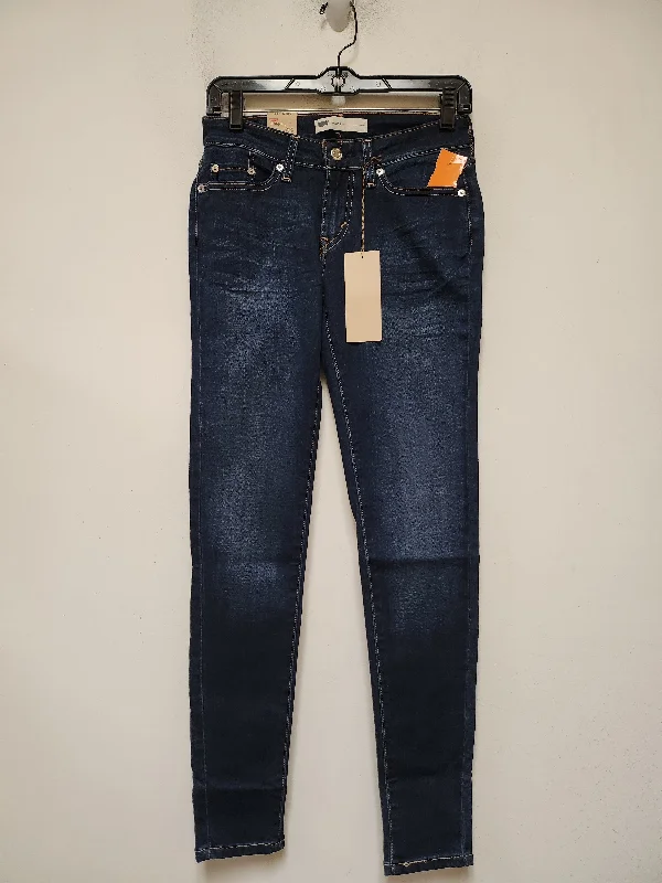 Jeans Skinny By Levis In Blue Denim, Size: 4