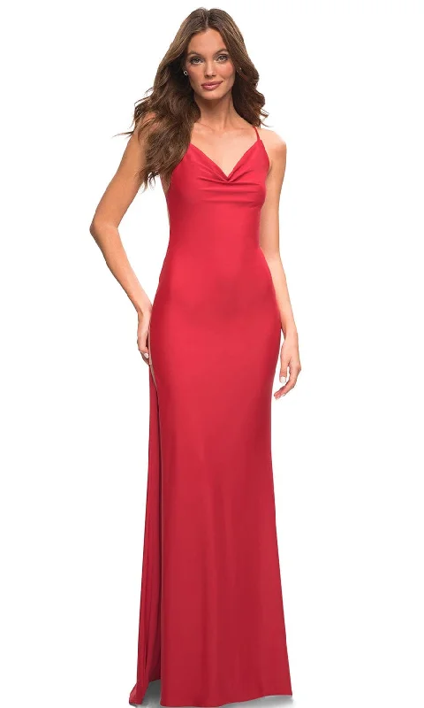 La Femme 30437 - Skyscraper Slit Sheath Gown