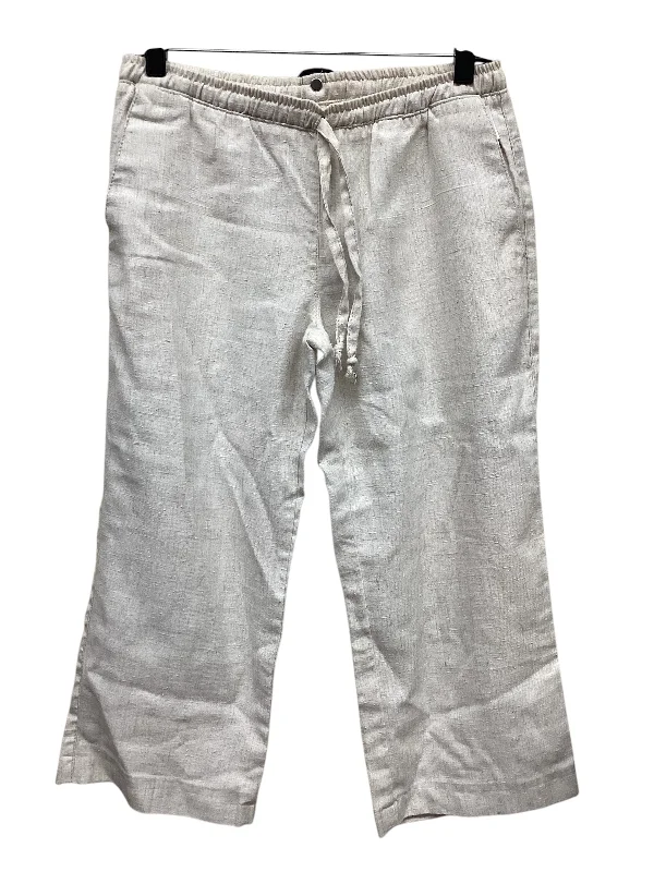 Pants Linen By Clothes Mentor In Cream, Size: S