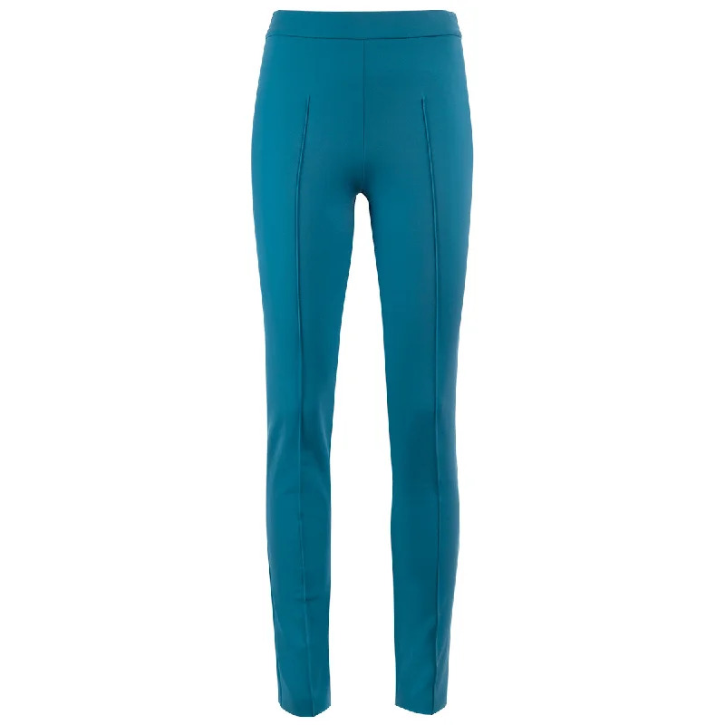 Slim Fit Pintuck Pant in Teal