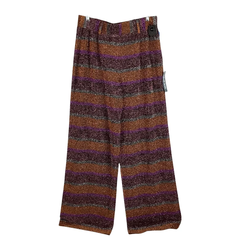 Pants Wide Leg By Modcloth In Orange & Purple, Size: M