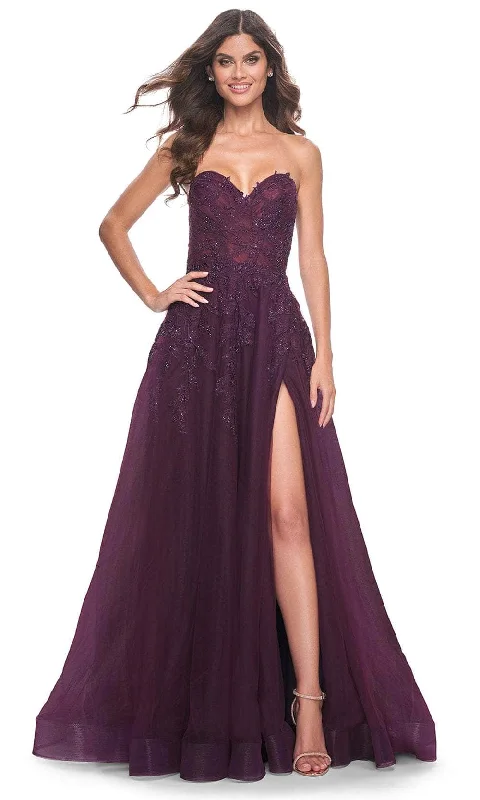 La Femme 32304 - Sweetheart Tulle A-Line Prom Gown