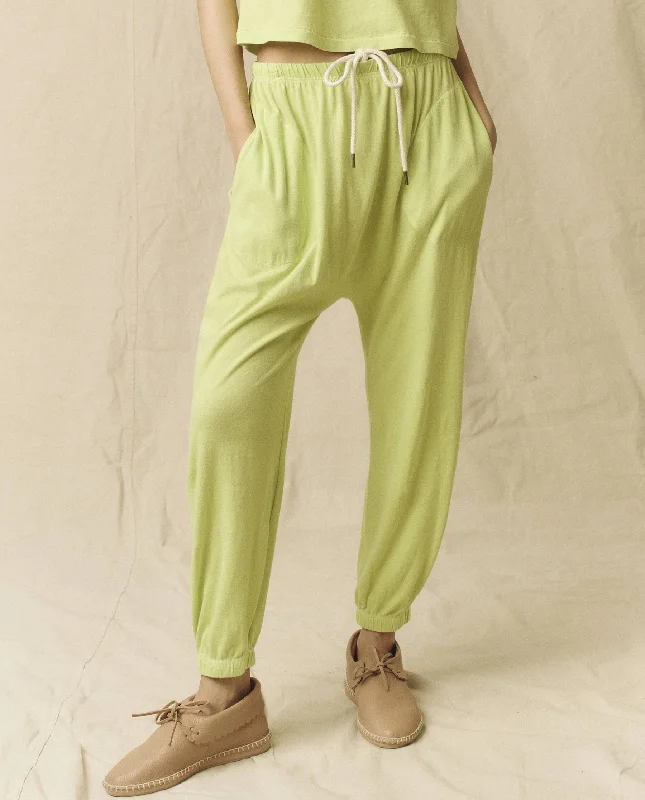 The Jersey Jogger Pant. -- Lime Zest