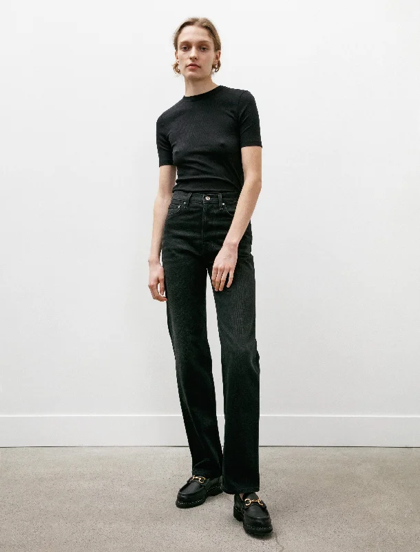 Classic Cut Denim Full Length Faded Black