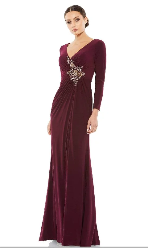 Mac Duggal Evening - 67848D V-Neck Sheath Mother of the Bride Dress