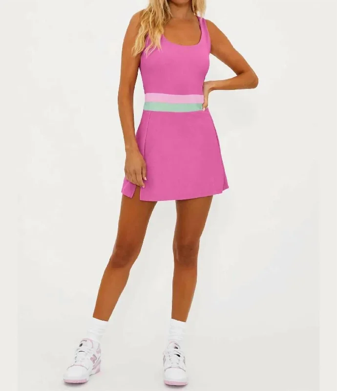 Remi Mini Tennis Dress In Blossom Colorblock