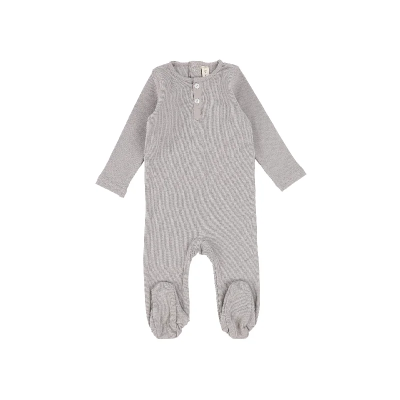 Lilette Henley Footie - Grey