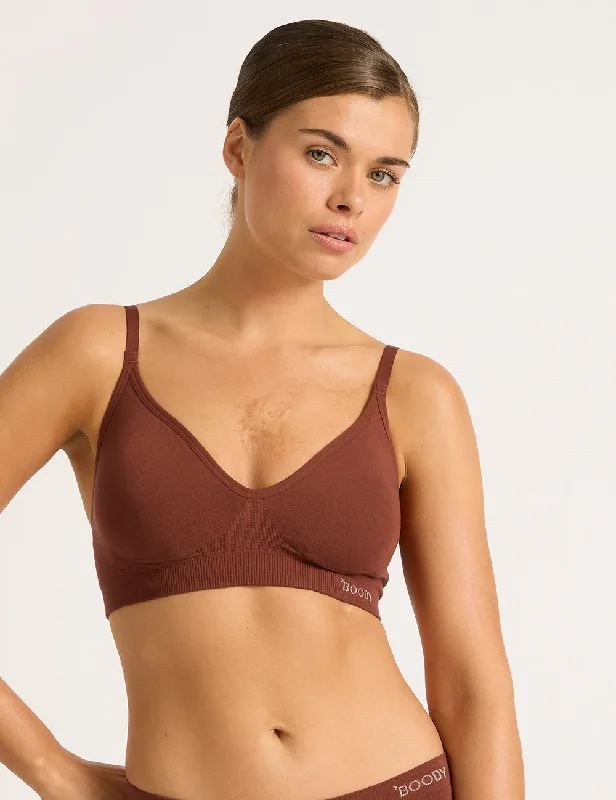 Wireless T-Shirt Bra - Rust