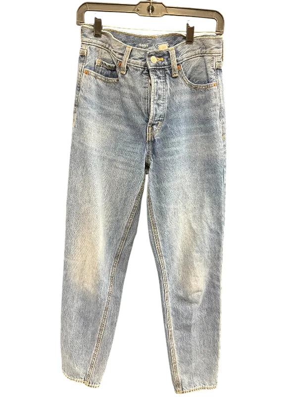 Jeans Straight By Old Navy In Blue Denim, Size: 2long