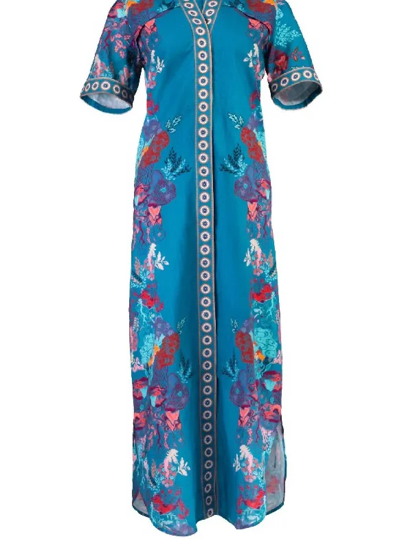 Sav Maxi Dress In Mediteranean