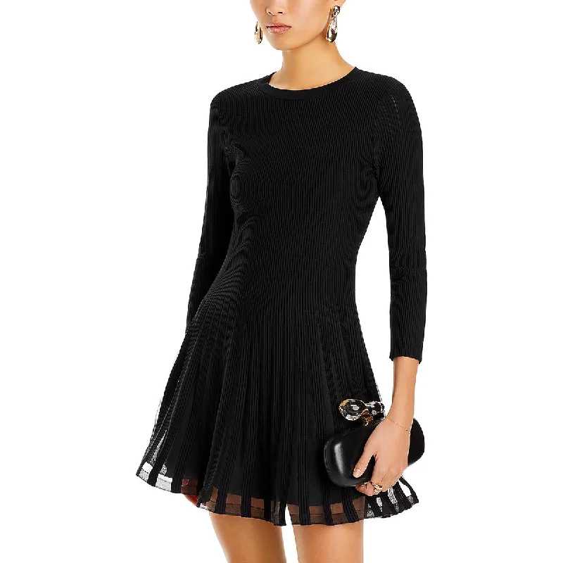 Tabitha Womens Long Sleeve Short Mini Dress