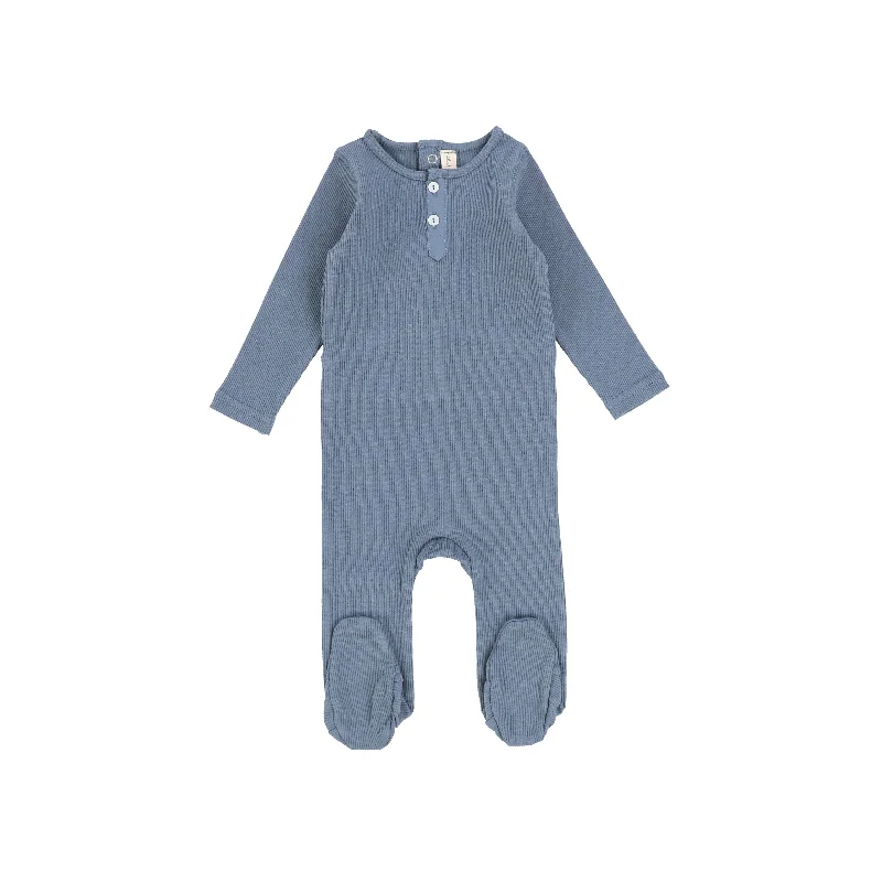 Lilette Henley Footie - Blue