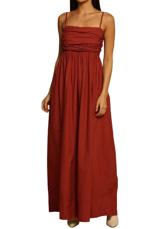 Courtney Maxi Dress In Brandy