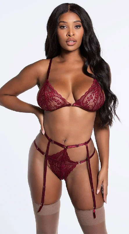 Just Try Me Triangle Bra Set