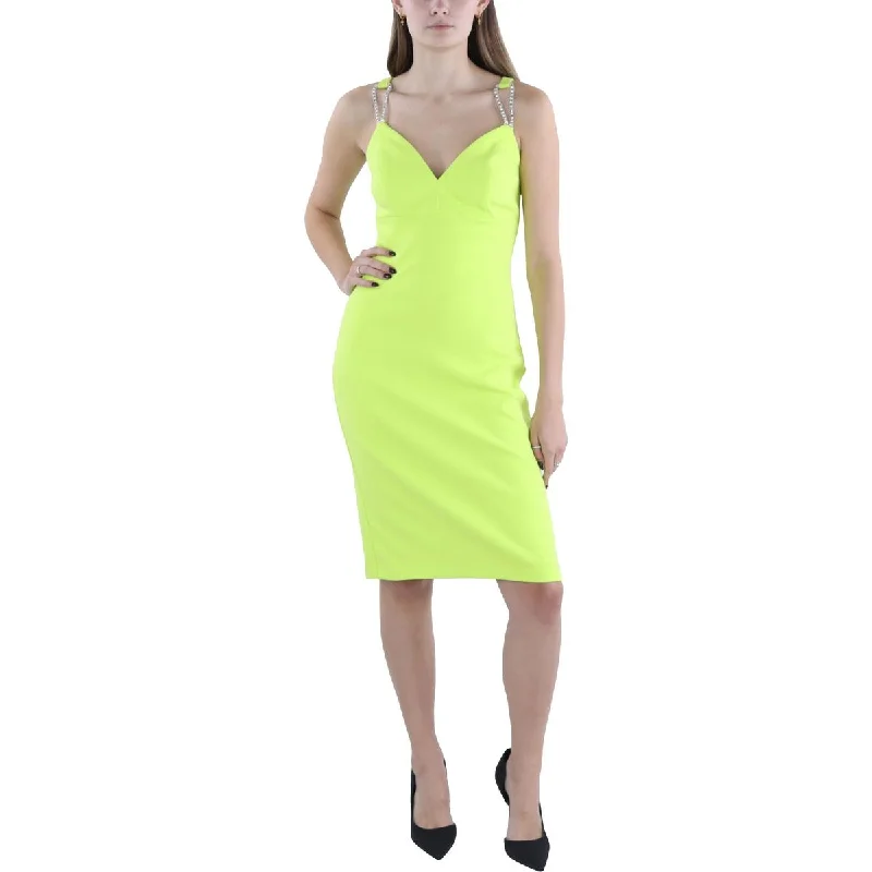 Womens Embellished Sleeveless Cocktail And Party Dress