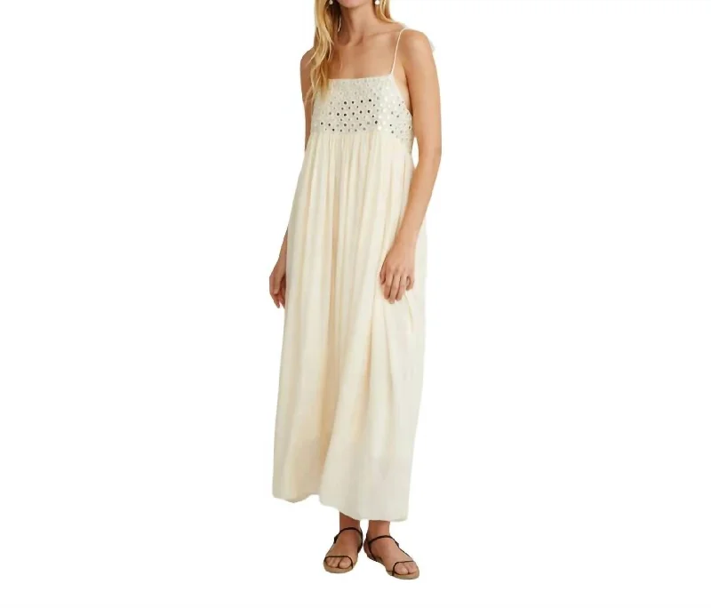 Sahara Maxi Dress In Cloud Cream