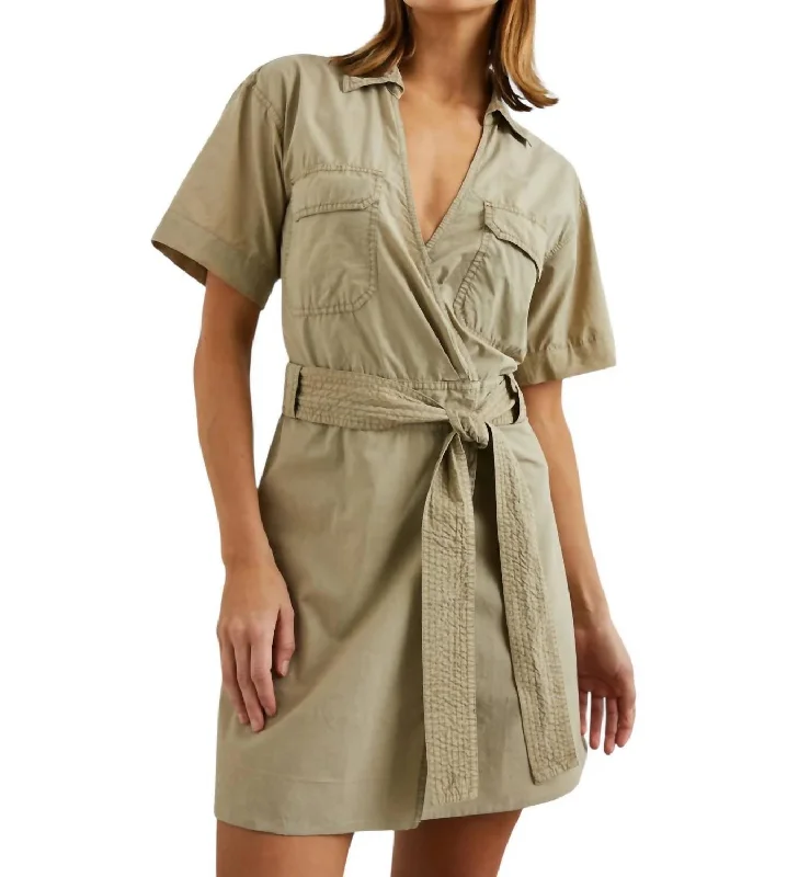 Natalie Mini Dress In Olive