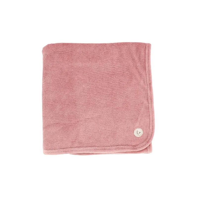 Lilette Velour Blanket - Rose