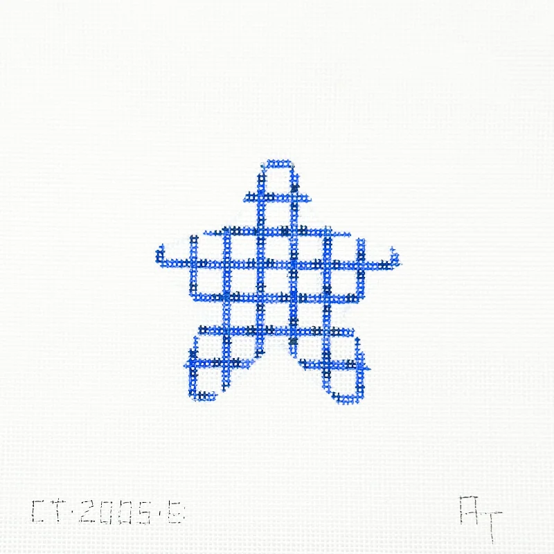 Blue Weave Mini Star