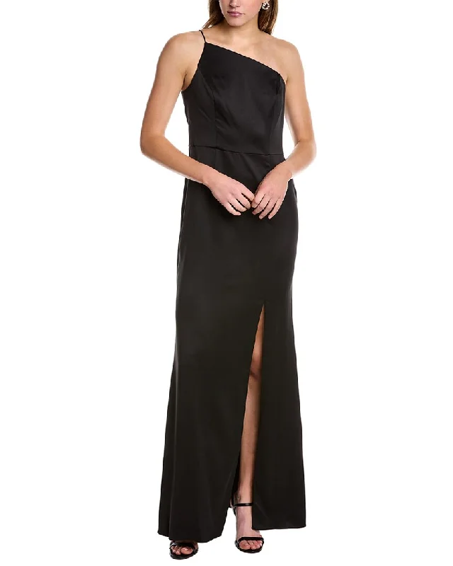 Adrianna Papell Satin Maxi Dress