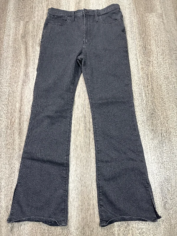 Jeans Flared By Madewell In Black Denim, Size: 10