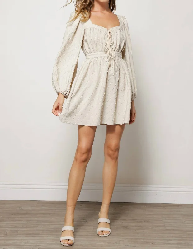 Marley Mini Dress In Sand