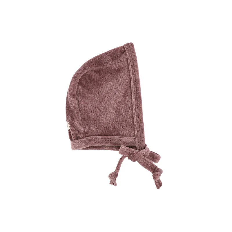 Lil Legs Classic Velour Bonnet - Muted Plum