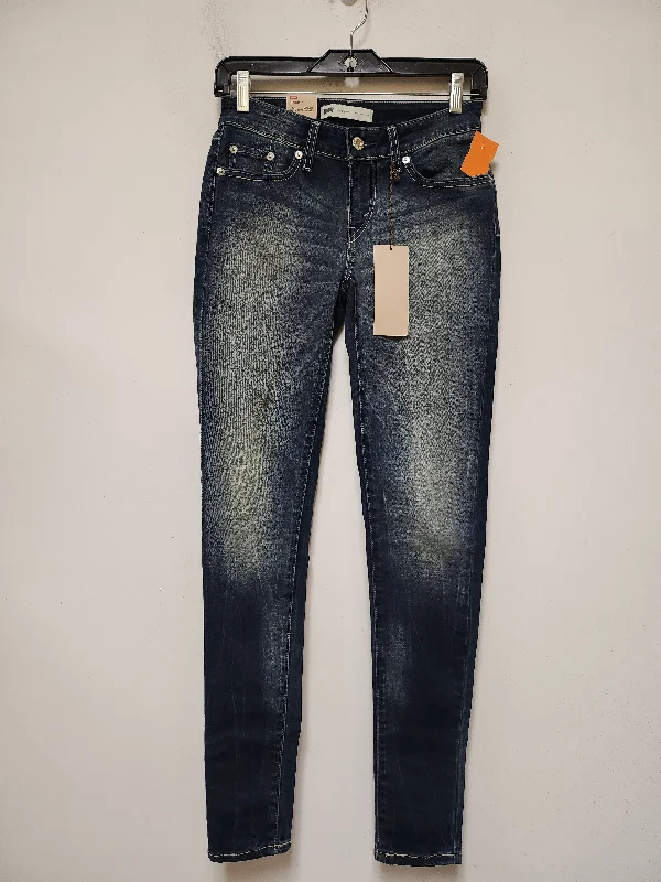 Jeans Skinny By Levis In Blue Denim, Size: 4