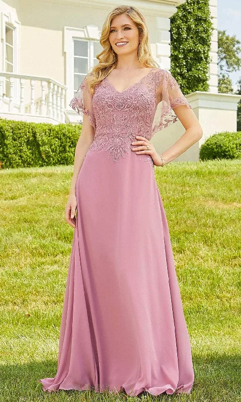 Mori Lee 72517 - Embroidered Chiffon Long Dress