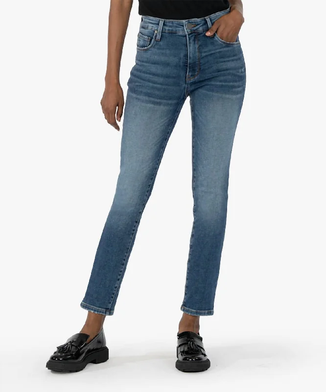 Reese Ankle Straight Leg Jean In Royal Wash