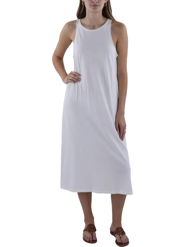 Womens Cotton Tank Dress Midi Dress