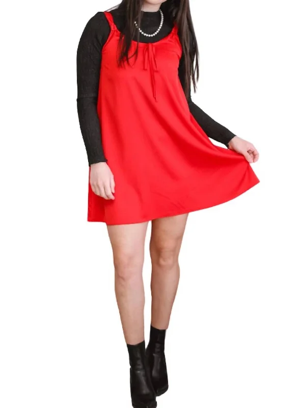 It's A Date Red Mini Dress