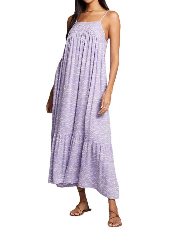 Cat Midi Dress Iris In Purple