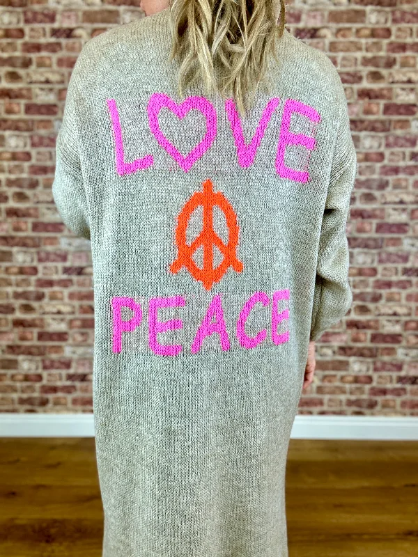 Love The Peace Cardigan