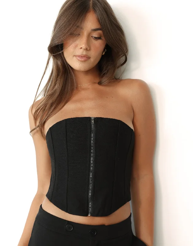 Scarlet Corset Top (Black)