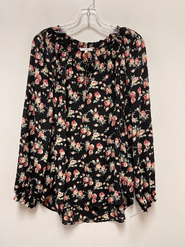 Black Top Long Sleeve Pleione, Size Xl