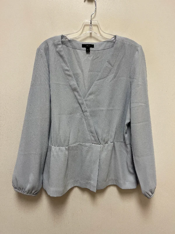 Blue Top Long Sleeve J. Crew, Size 1x