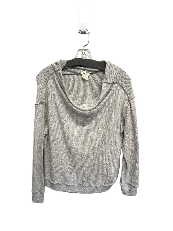 Grey Top Long Sleeve By Style And Rack  Size: S